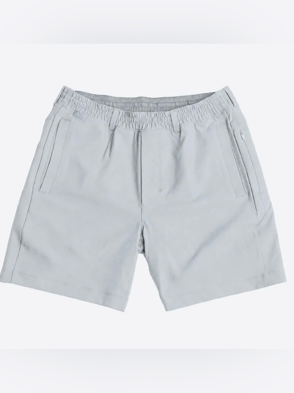 Men's Athletic Shorts Gray ElastMen's Athletic Shorts Gray Elastic Waist Pockets